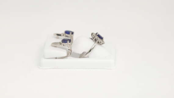 White Gold Ring in Topaz and Diamonds - Image 3